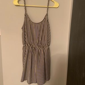 Black & White Stripe Romper